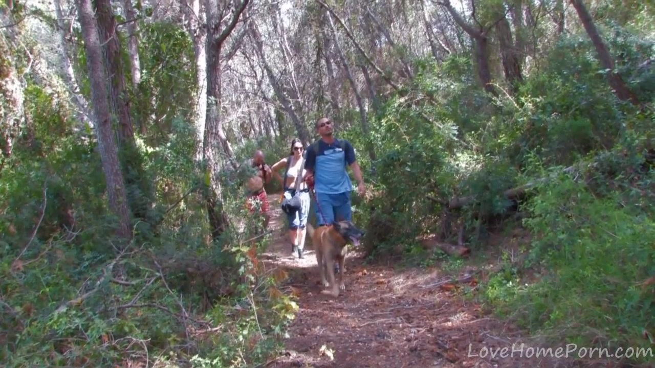 Wild Man Gets Hold Of Babe On Hike