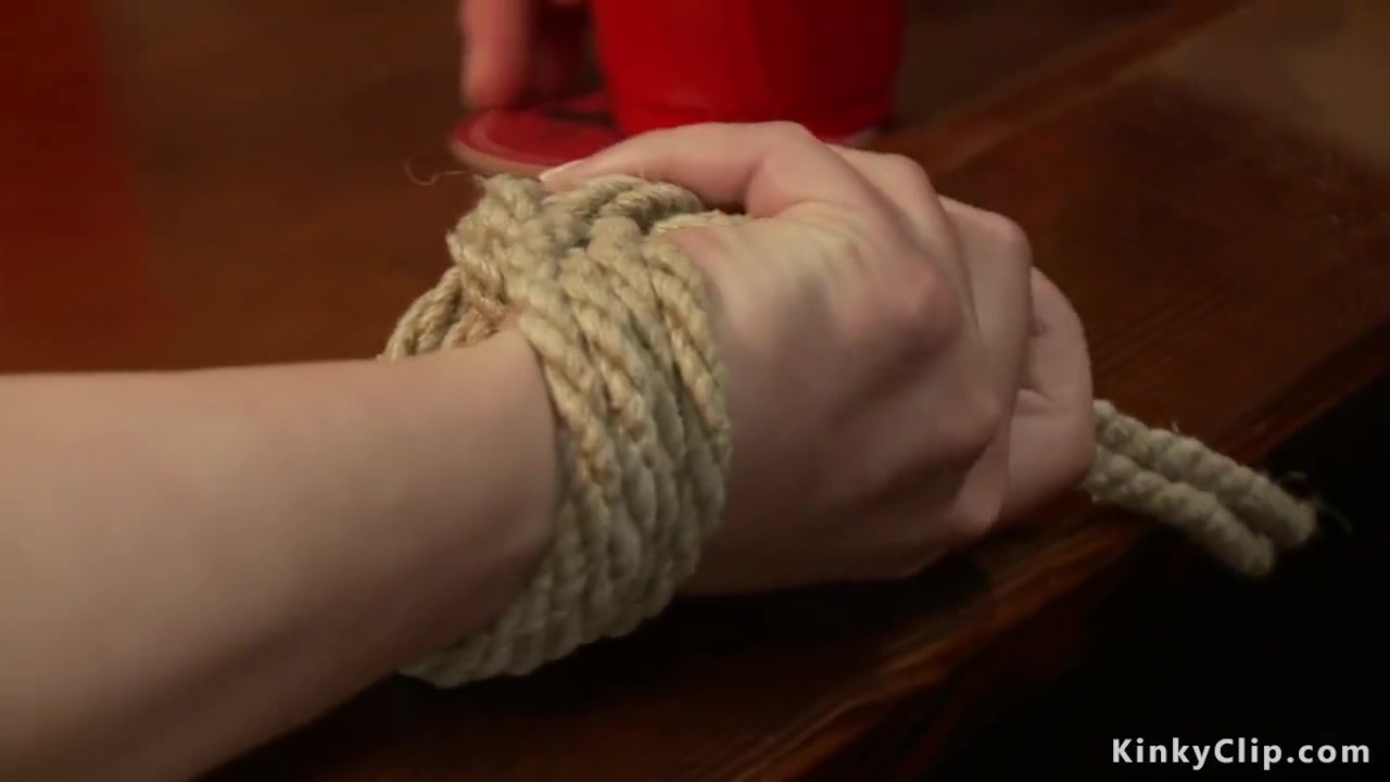Tied Euro Slut Anal Fuckedi N Public Bar