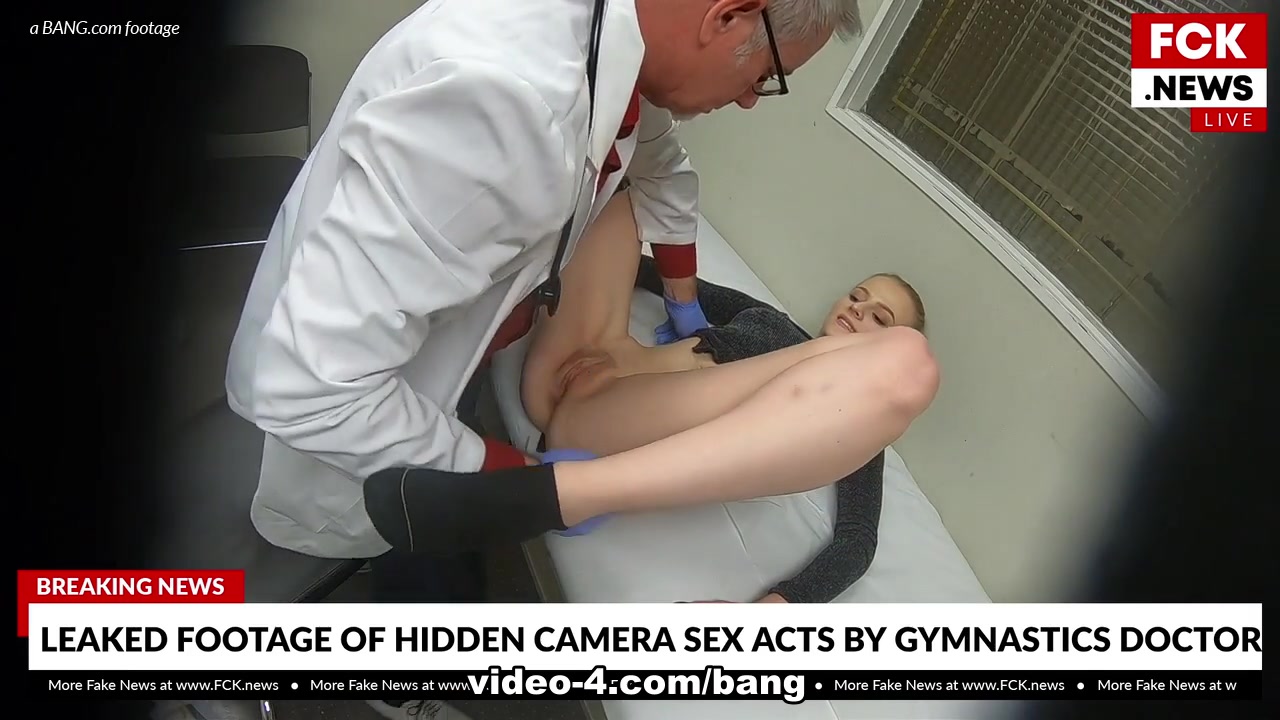 Paris White is a cutie gymnast that gets an internal exam from her Doc - BangFakeNews
