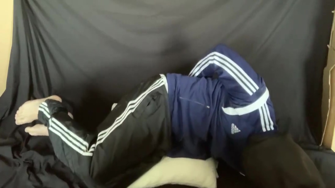 Cuffed And Gagged In Adidas Tracksuit