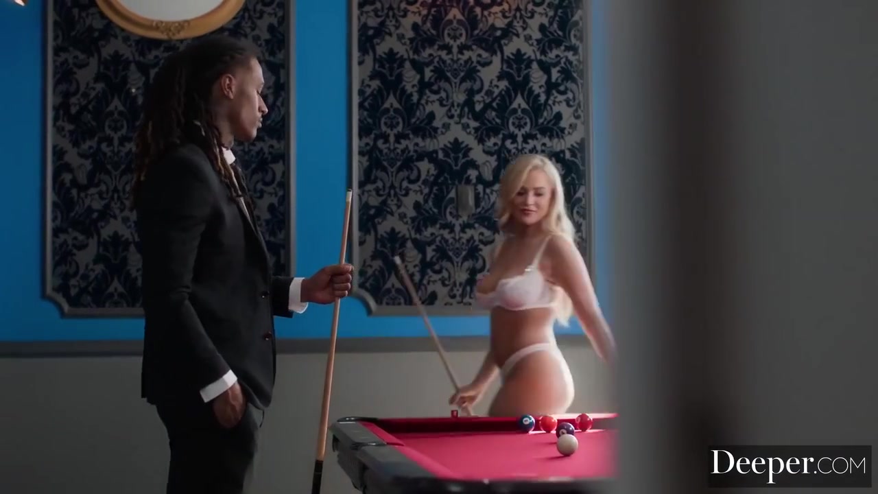 Blake Blossom In Hot Blonde With Big Boobs Gets Destroyed By Bbc After Losing Pool Game