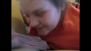 Hot Wife Deepthroat & Suck Balls Making Dick Cum In Mouth & Swallow