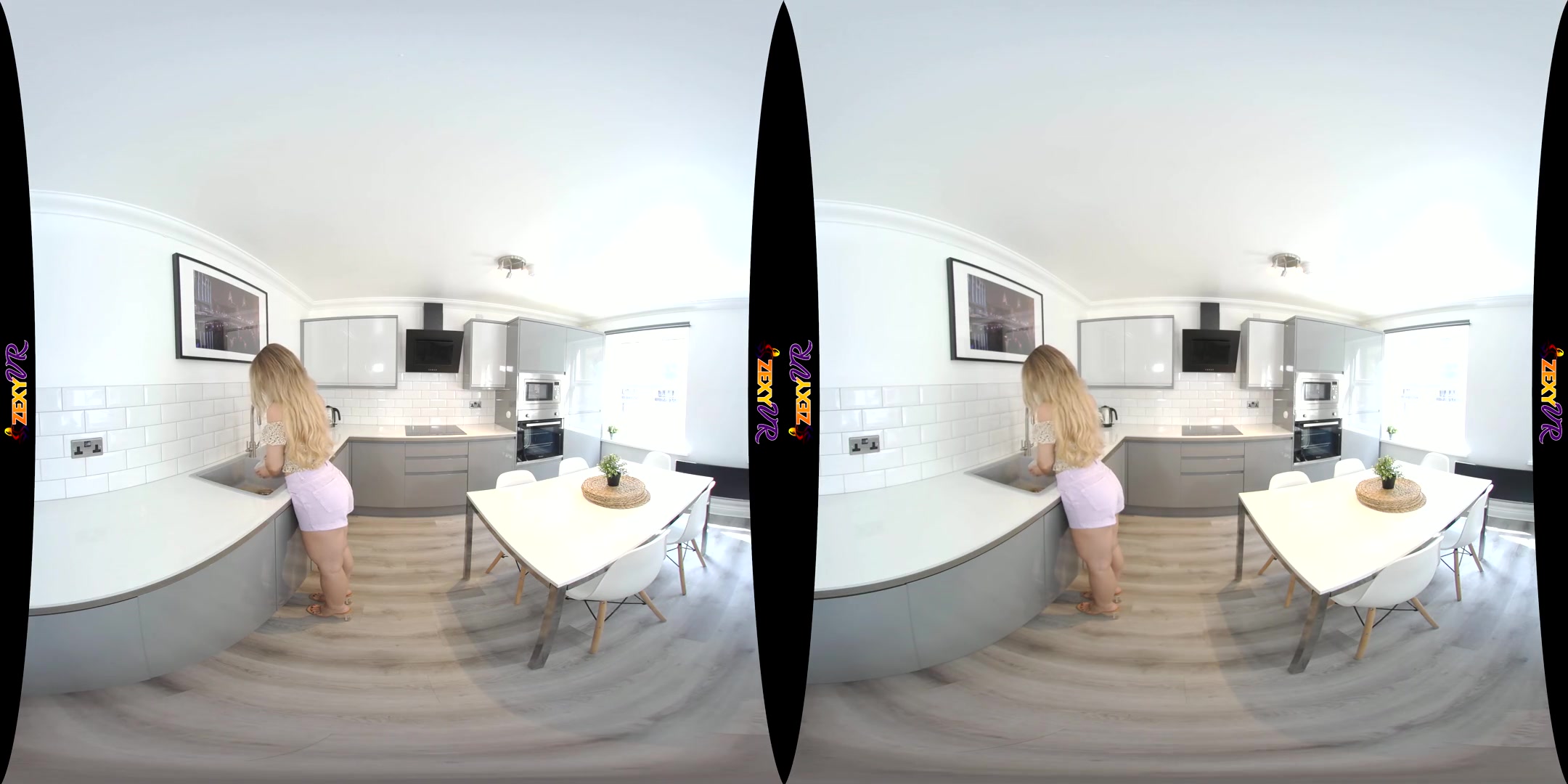 Kitchen Strip - Hot Busty Amateur Striptease VR