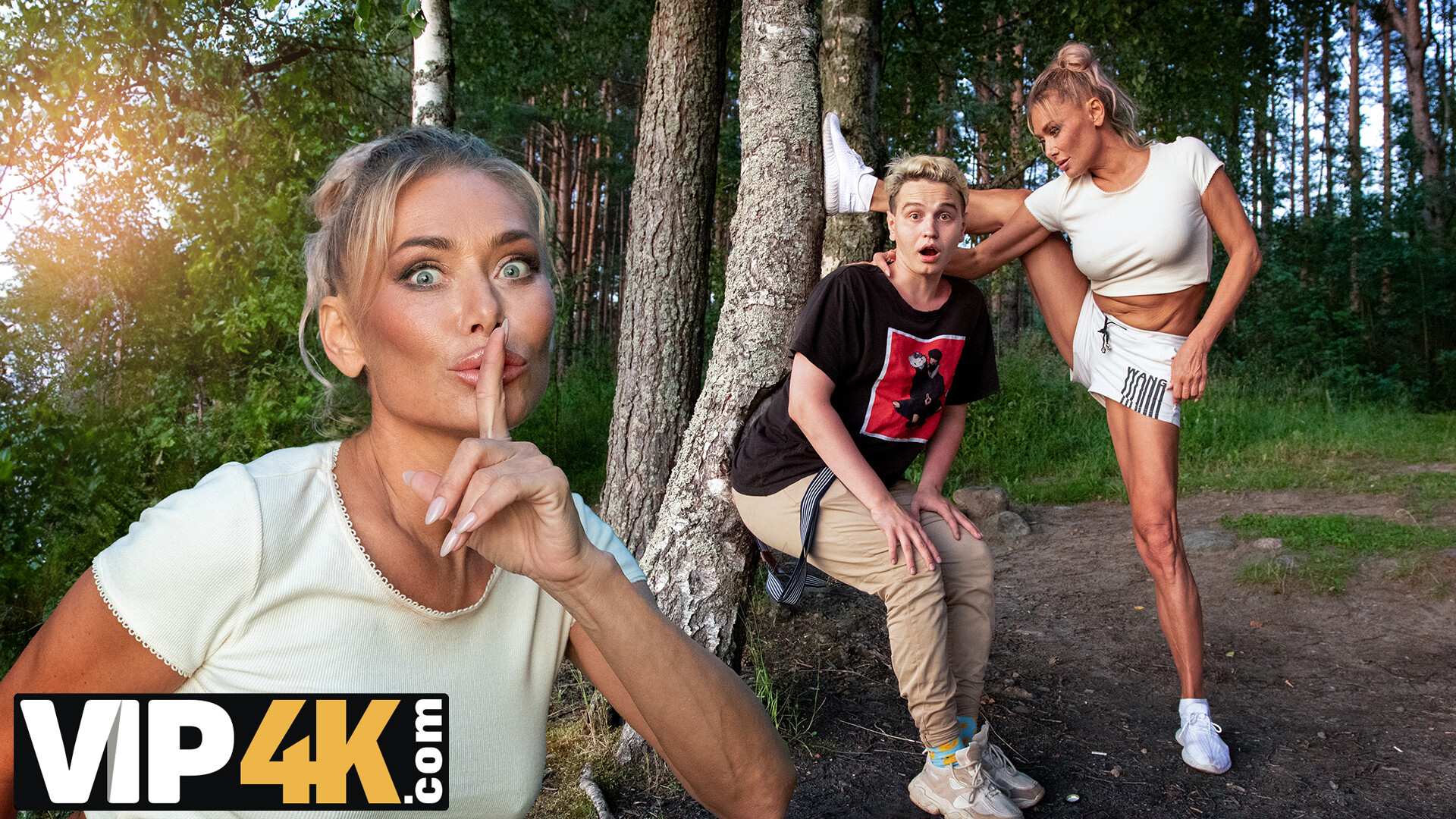 MOMMY4K. Russian Cougar Malusha found a dude with huge cock in the park and fucked him in 5 minutes