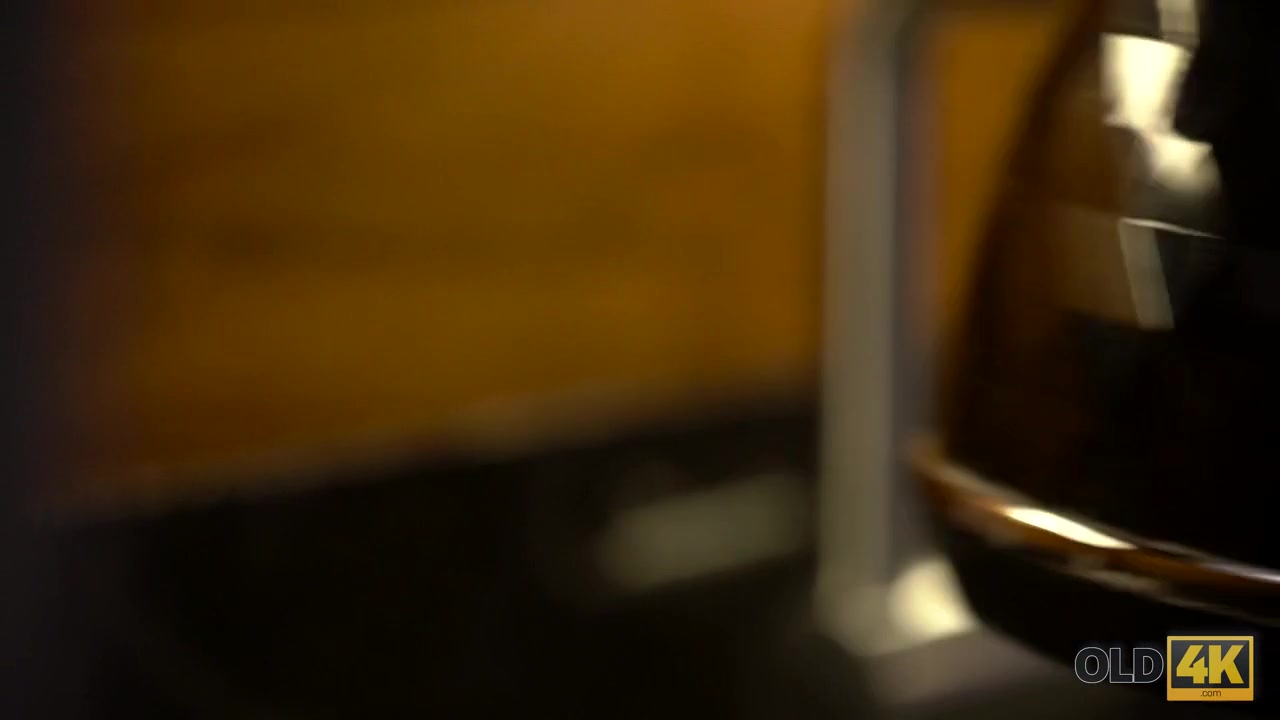 OLD4K. Old and young couple makes love instead of fresh breakfast