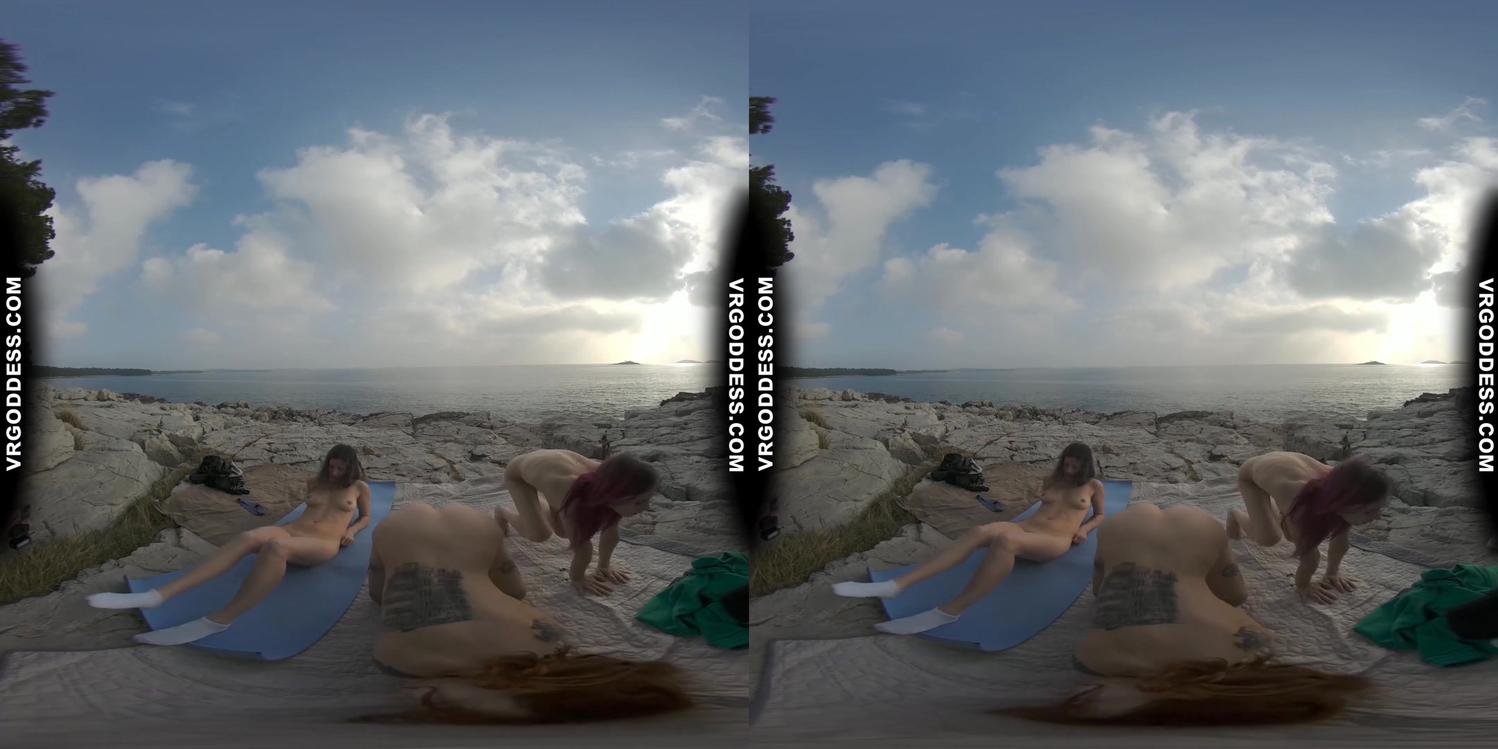 Cheri Josie Poppy Winter Beach Vacation Nude Yoga Outdoors