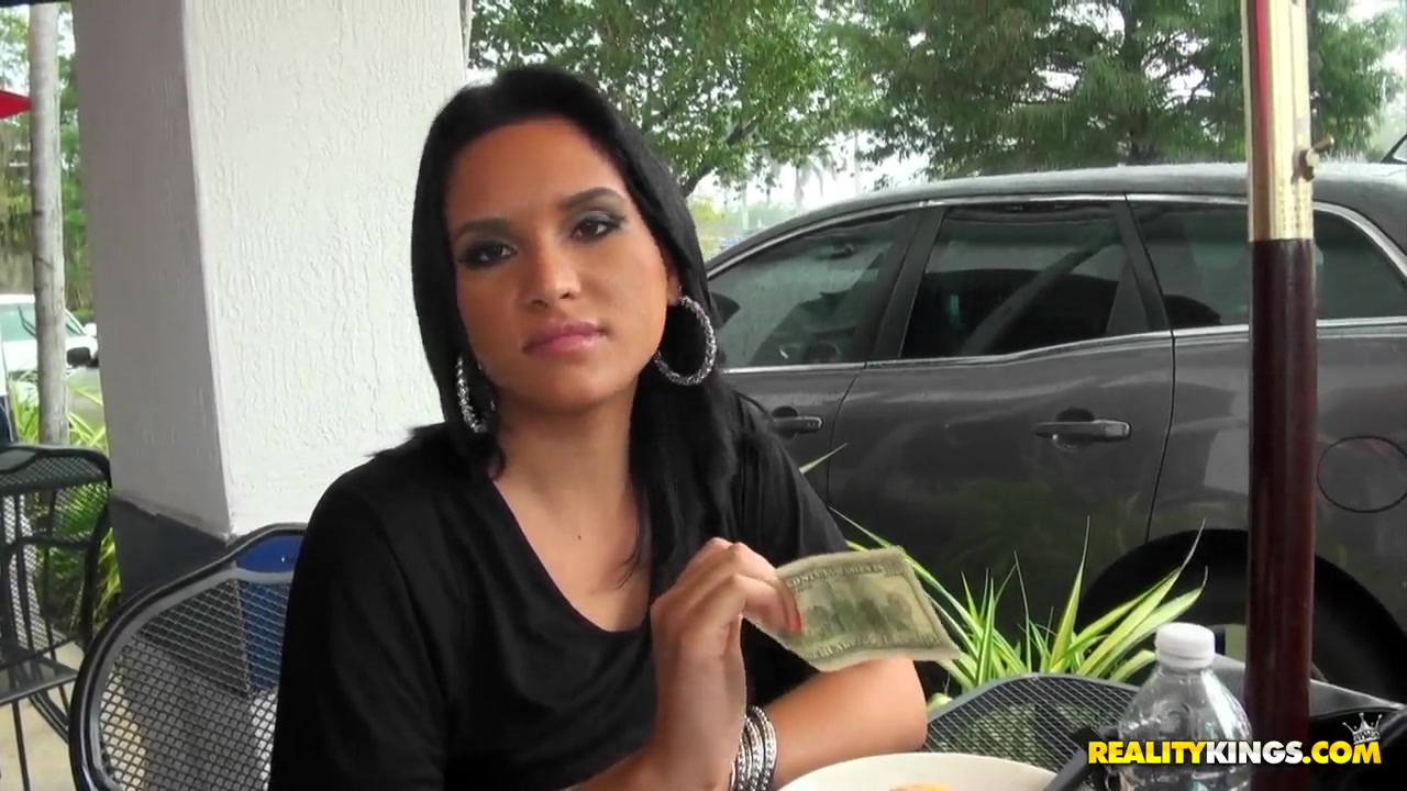 Vero shows off for Jmac in the kitchen