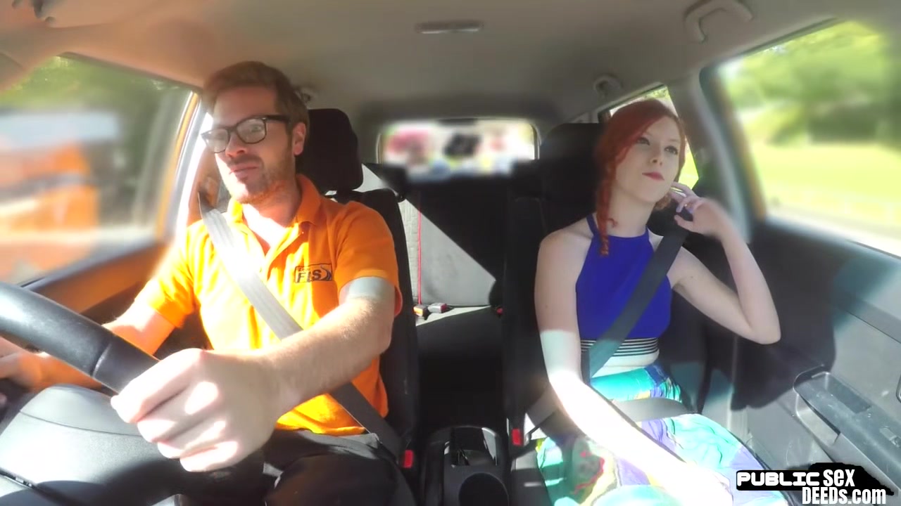 19yo throating car driver fucked by instructor in missionary