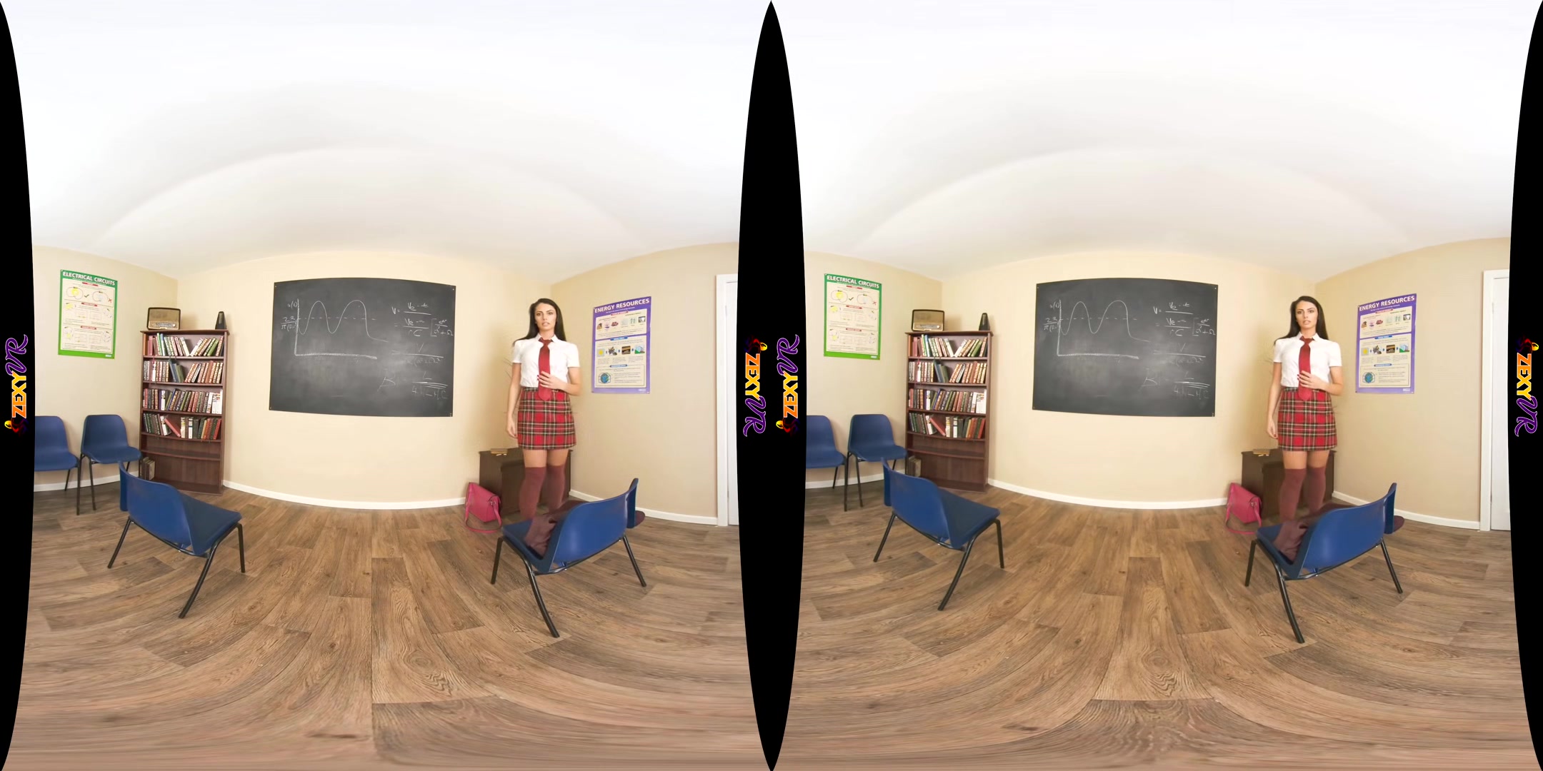 Teach Me; Solo Striptease Student Teacher Uniform Teen Fit Big Natural Tits