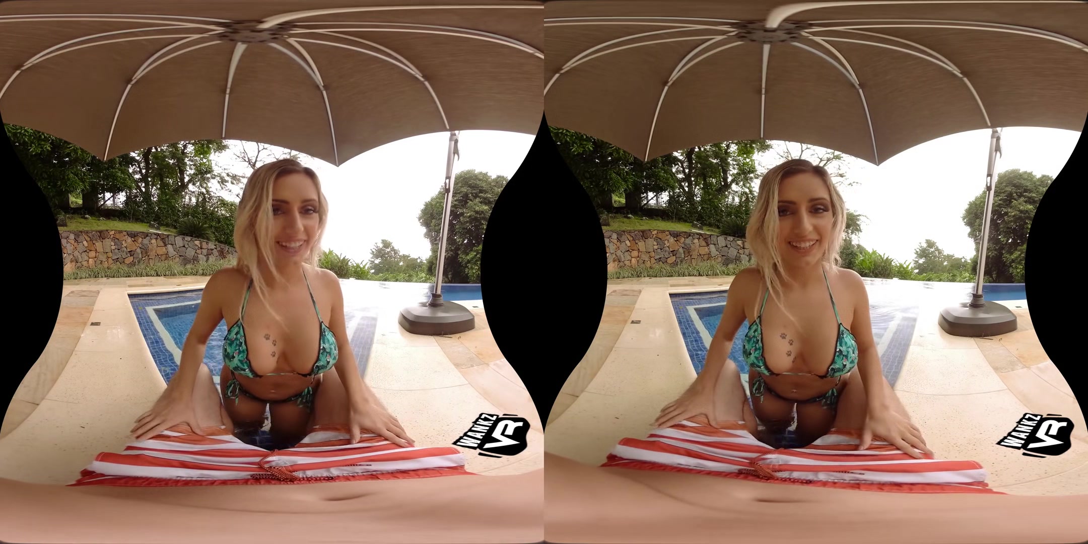 Wet Pussy - Busty Pornstar in a Tight Bikini - SexLikeReal
