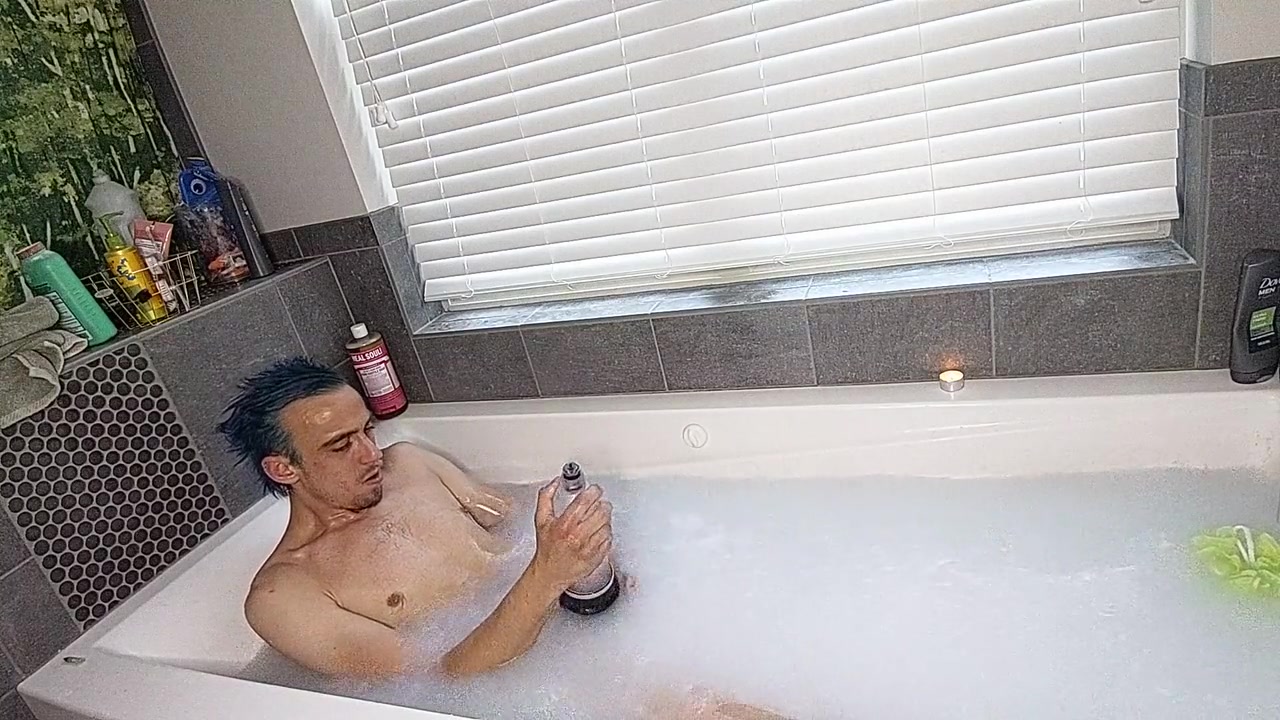 Bored As Hell Pumping My Cock In The Tub With My Bathmate