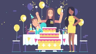 Dick and Jane Celebrating of Pornhub with Aria!