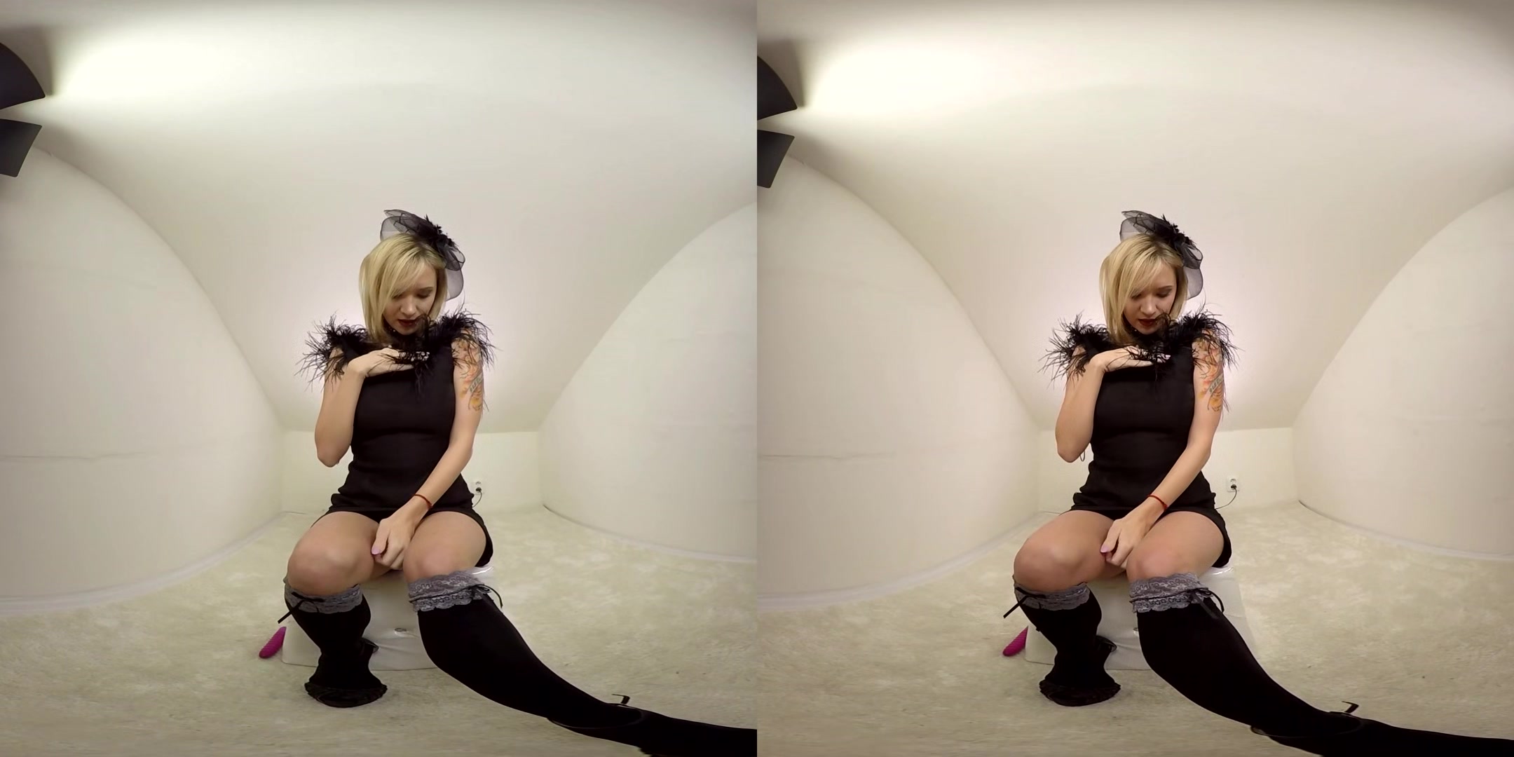 Petite Blonde Toying Her Trimmed Twat - Blonde Solo Model Fingers