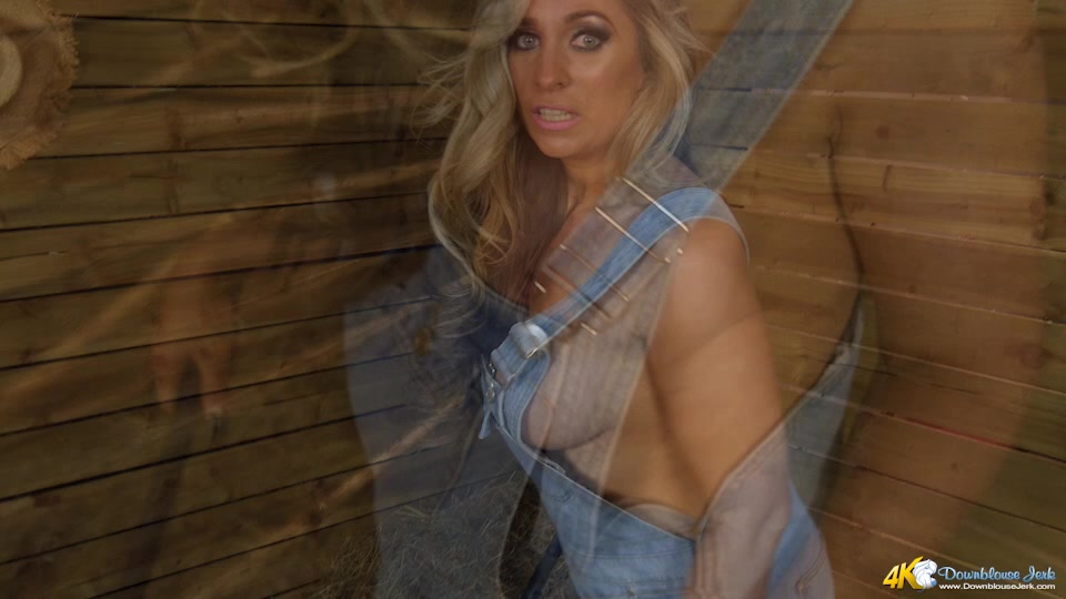 Kellie O'Brian in Big Tit Barn Tease - DownblouseJerk