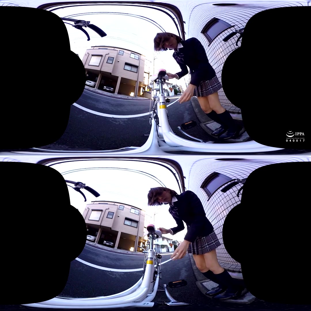 schoolgirls 18+ on Bicycles Upskirt VR 1 - PetersMAX