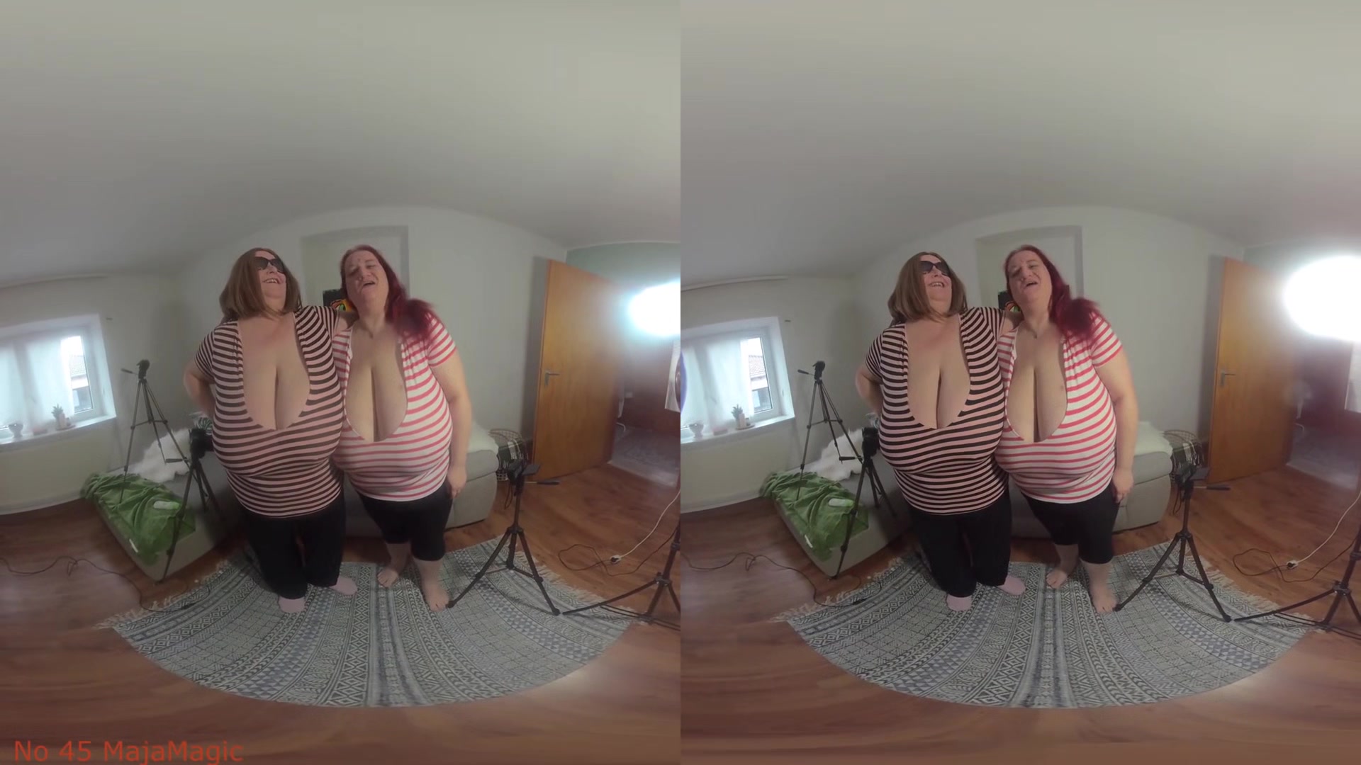 The Tittyfuck Competition: Maja versus Sunniva Round 2 - Who Will Win?; Huge Tits BBW Titfuck POV