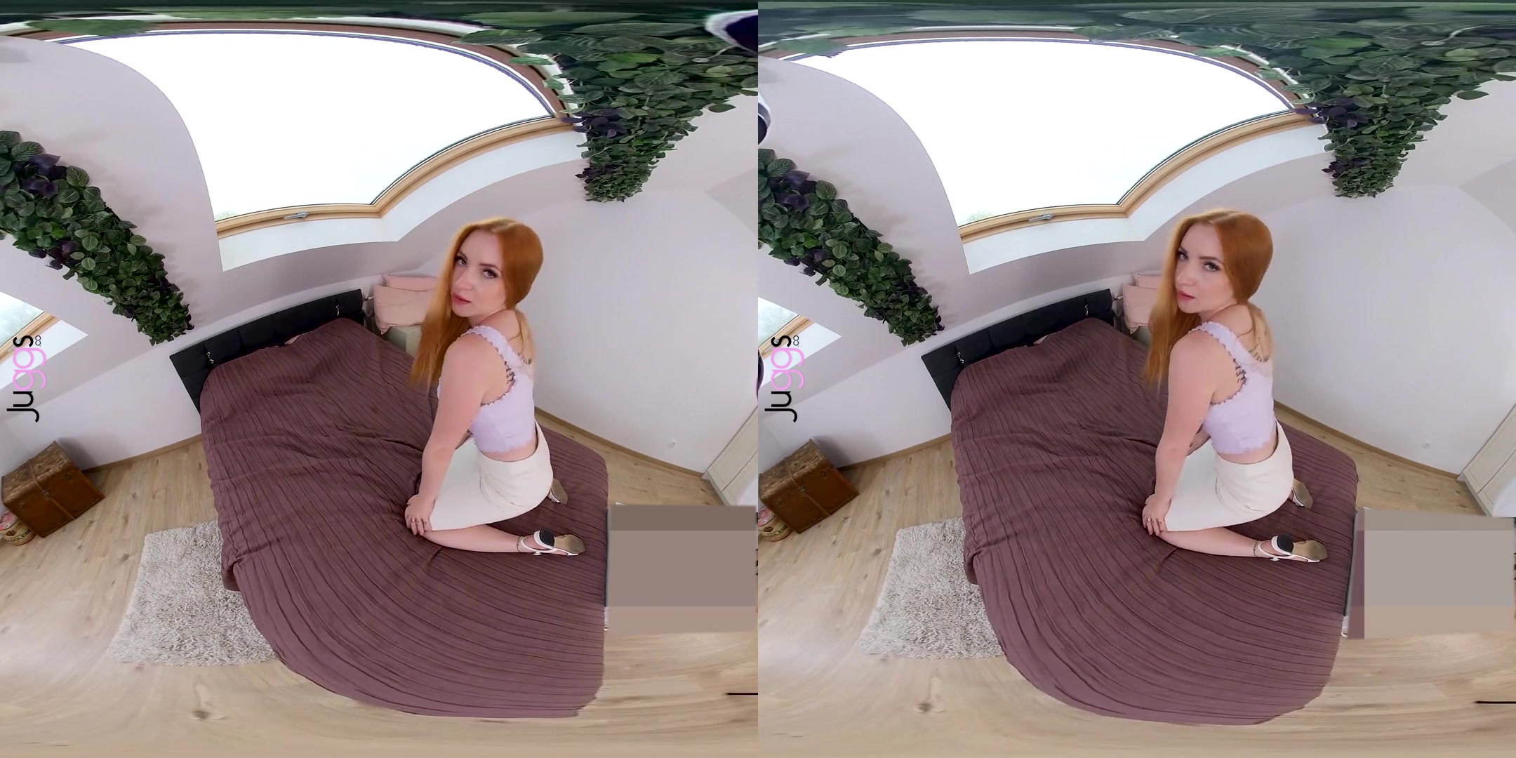 Busty Ginger Comeback Striptease