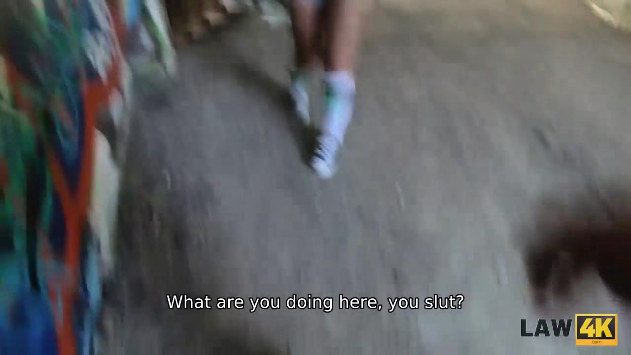 LAW4k. Bad chick gets busted and screwed by two naughty policemen