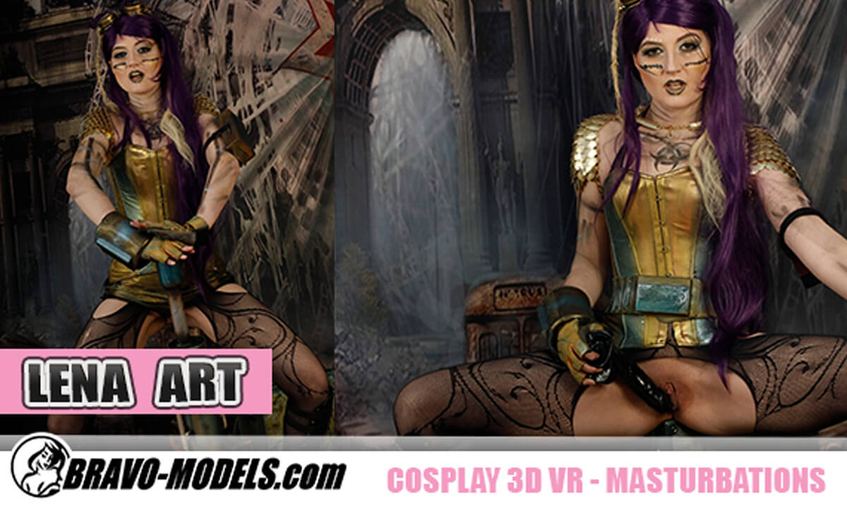 361 - Lena Art; Psychedelic Solo Tease - SexLikeReal