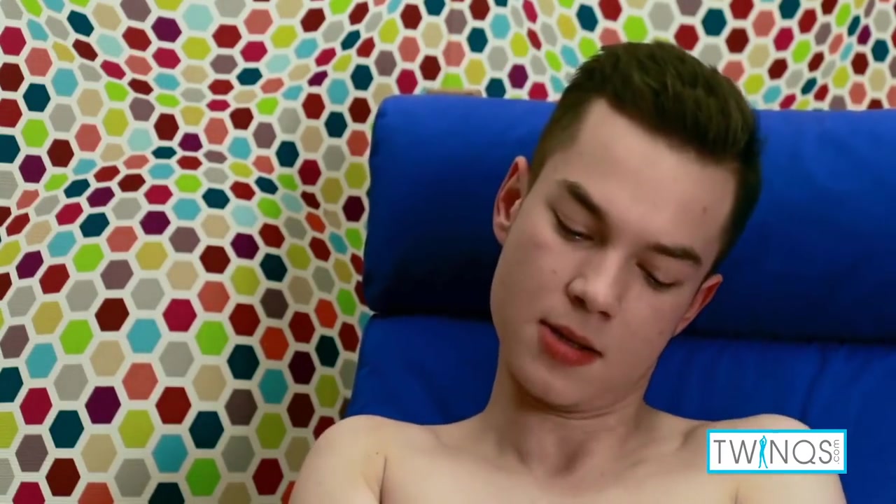 Skinny Big Dicked Brunette Masturbates With Gay Porn