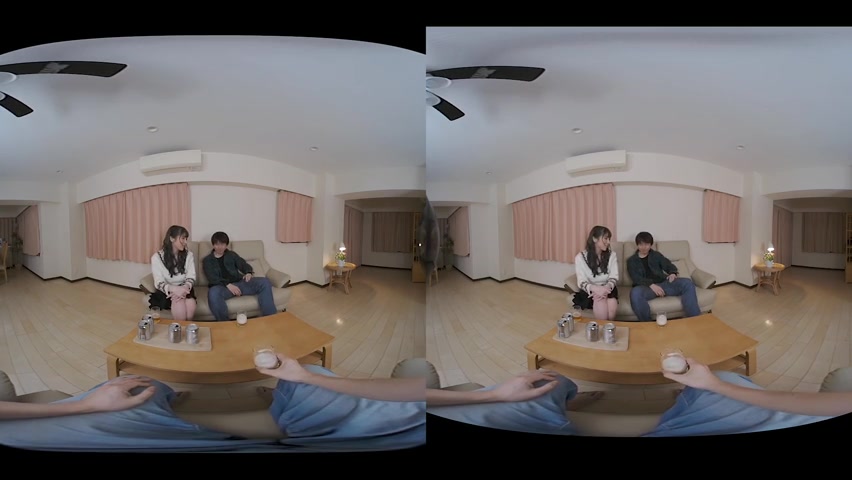 Maki Koizumi [VR] In Front Of Her Husband : I get weird when drink - Caribbeancom