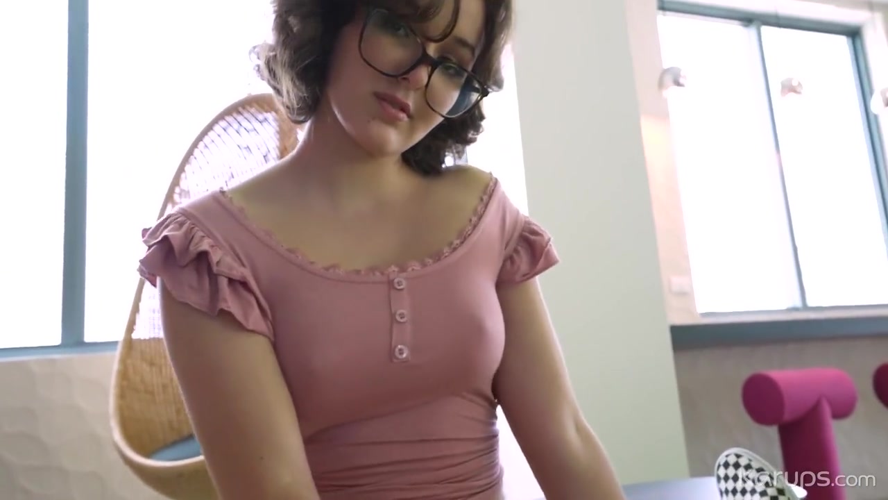 Hot Nerdy teen 18+ Takes A Break From Homework With Her Stepdads Big Dick - Leana Lovings