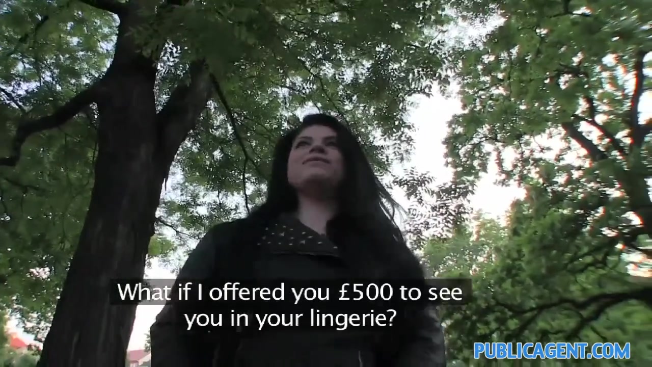 PublicAgent British underclothes model receives screwed in bushes