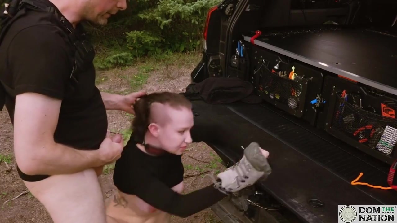 Vaginally Reamed Bdsm Beauty Goes Overlanding In The Woods