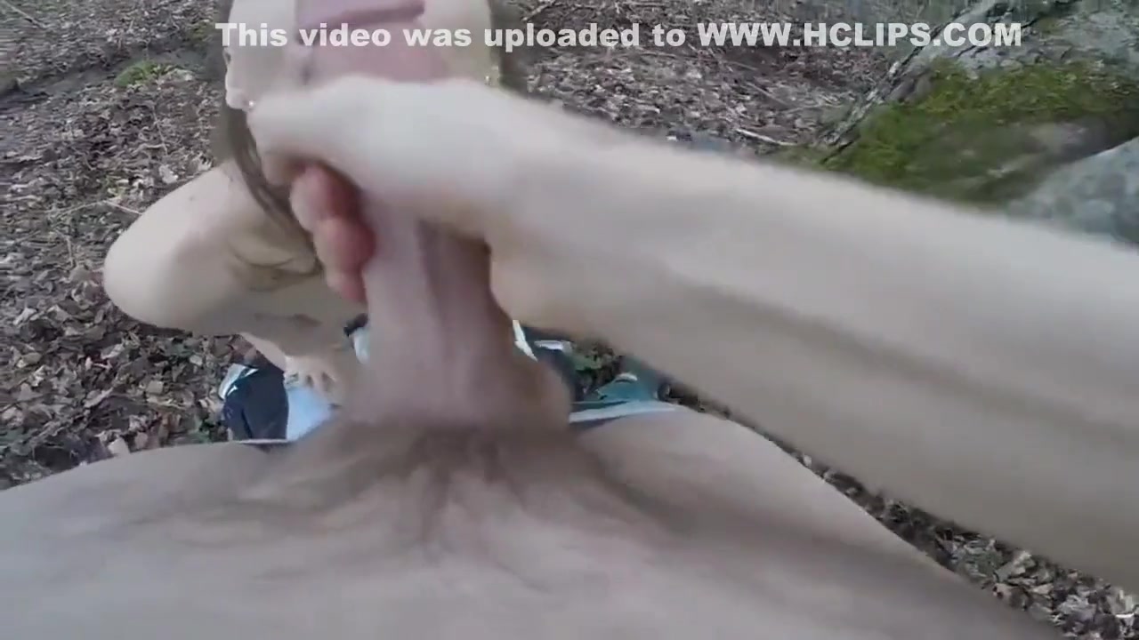 Stepbrother with monster dick fucks hard his stepsis in the woods