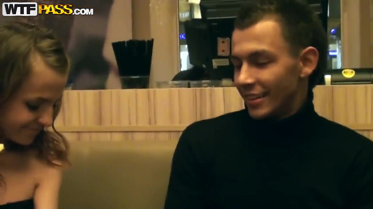 Dude seduces beauty to have sex in restaurant