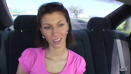 Beauty sucks in the car in front of everyone