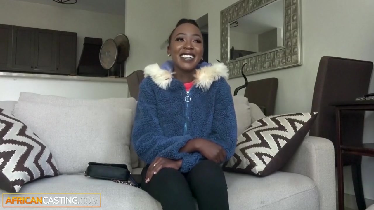 Tiny Black Teen 18+ Believes Casting Agent And Ends Up Fucked Hard On A Couch!