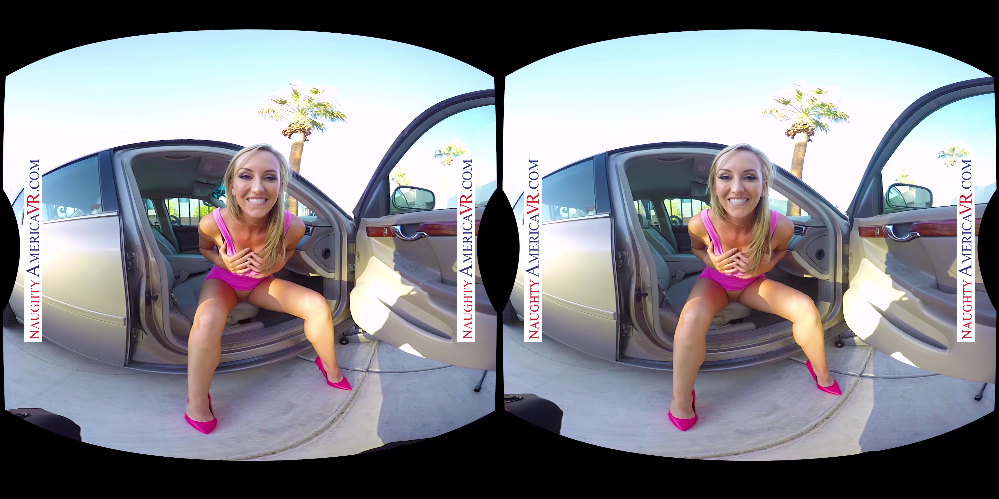 Horny babe Brett Rossi shows how thankful she is that you changed her flat tire