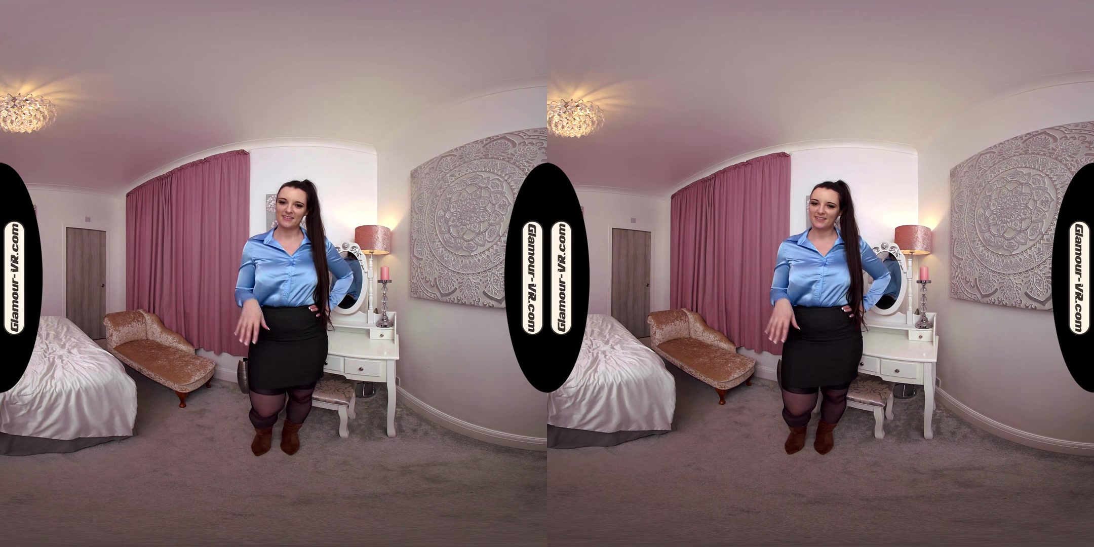 Ivy Rain Playful Secretary With Stockings Joi & Surprise Treat - 8k Vr