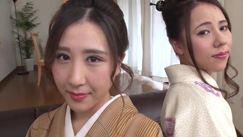 Ciel Hiiragi, Emi Sakurai Beautiful sluts in kimono : threesome and 2 cum shots - Caribbeancom