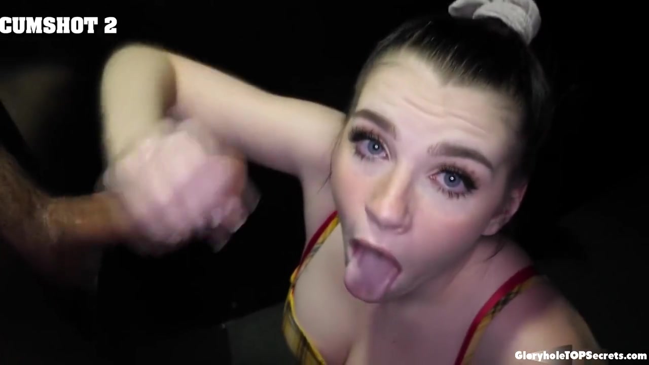 Emma Indica - Hot Emma Gloryhole Blowjob And Cumswallow