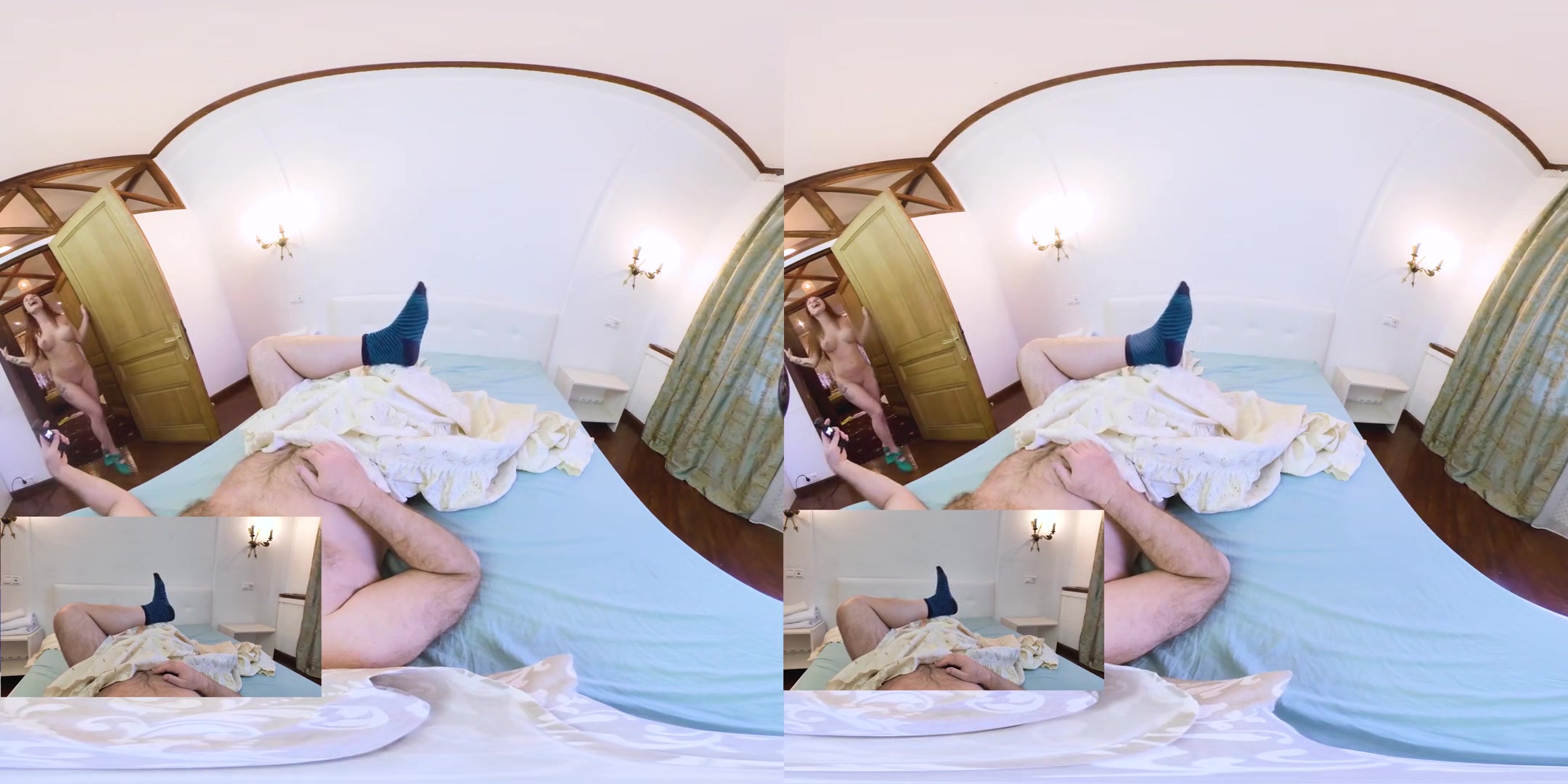 Lelya & Mia Sanders Does Blowjob in 3 Some With Old Professor After Lesbogames - MFF Threesome Blowjob