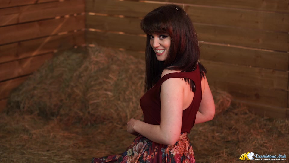 Zoe Page in Barn Boobs - DownblouseJerk