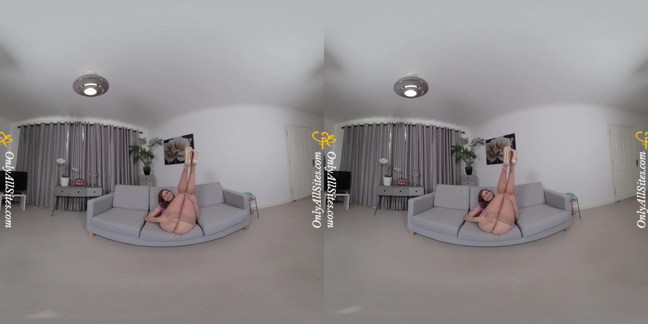Honour May - Sexy Striptease - Solo Model Striptease Thong Stockings
