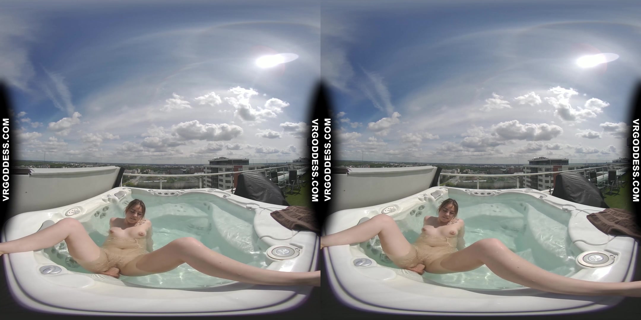 Teen Adreana Jilling In Jacuzzi With Suction Cup Dildo Orgasming Vibratin Her Clit On Water Jets