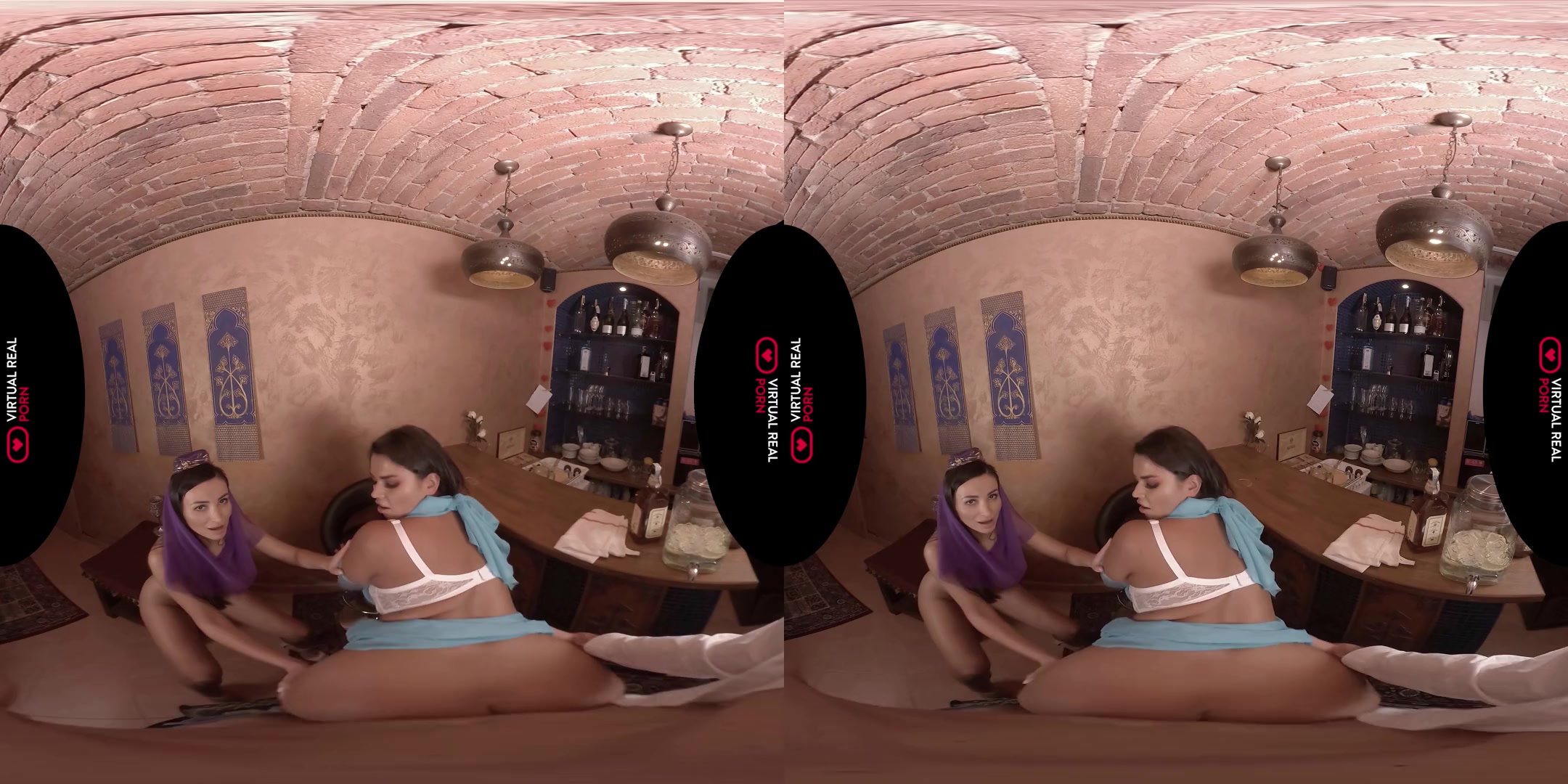 Alyssia Kent & Chloe Lamour in Two Genies, Three Wishes - VirtualRealPorn