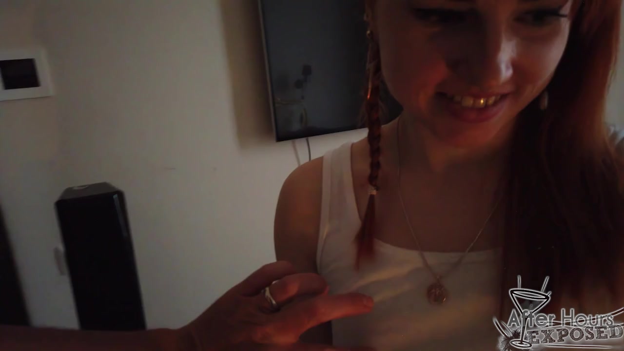 Dirty Director Cut Great Blowjob from Tiny Ginger Spinner Rikki Mouthcum Drool