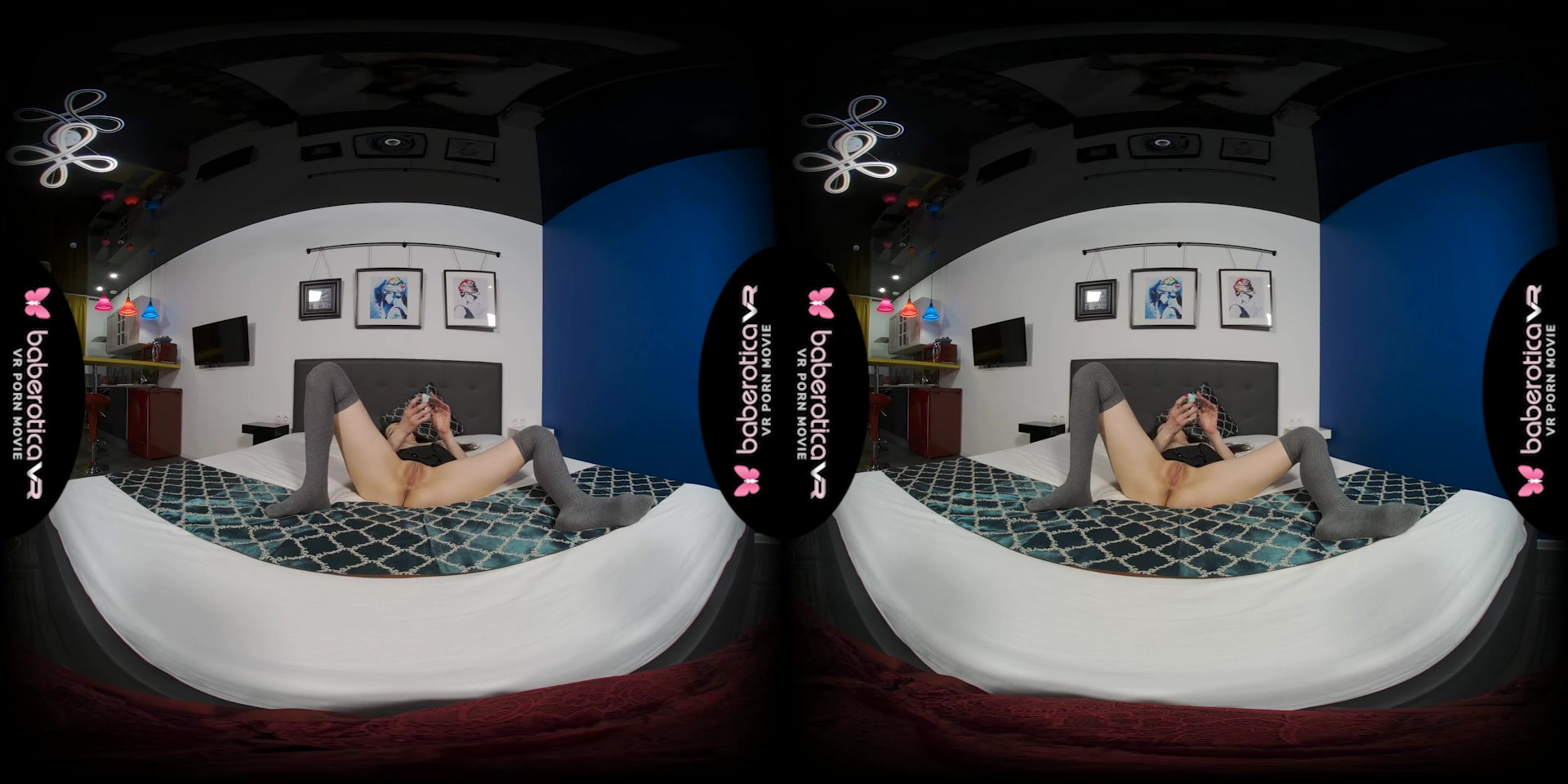 Denis is our newest Russian brunette with a slender hot sexy body in VR - BaberoticaVR