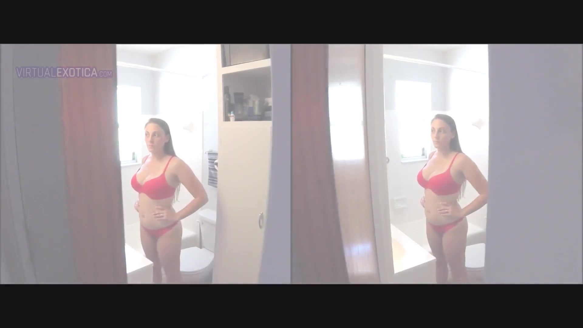 Stepsister Melanie Hicks Time-Rreeze Bathroom Feelup - Curvy Big Tits