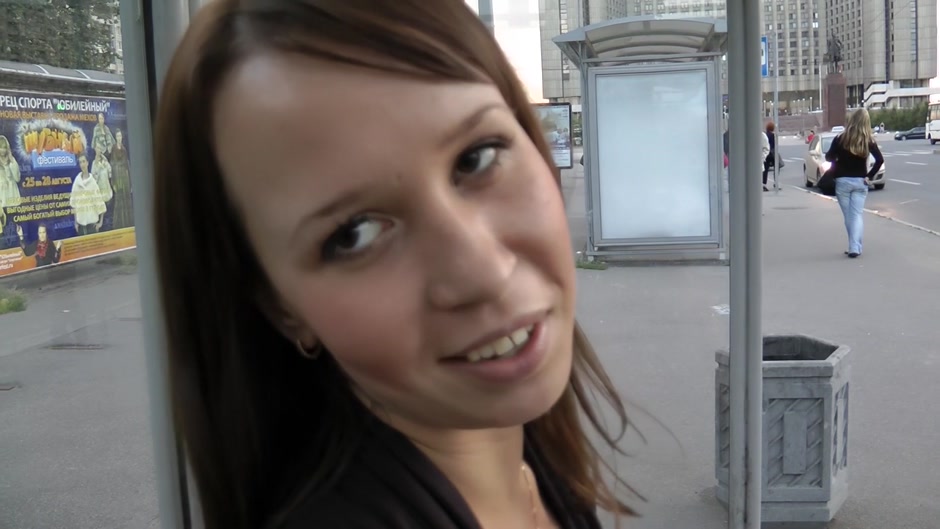 Cute girl sucks dick and rides it in the outdoors