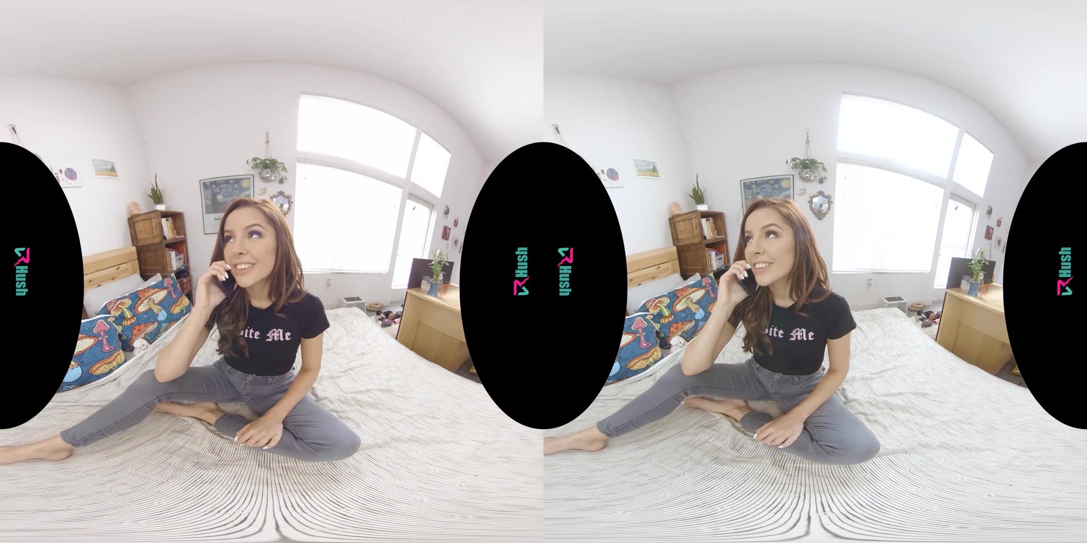 VRHUSH Vanna Bardot rides her landlords cock