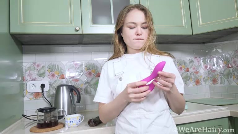 Sexual fantasy Kira stone on her kitchen
