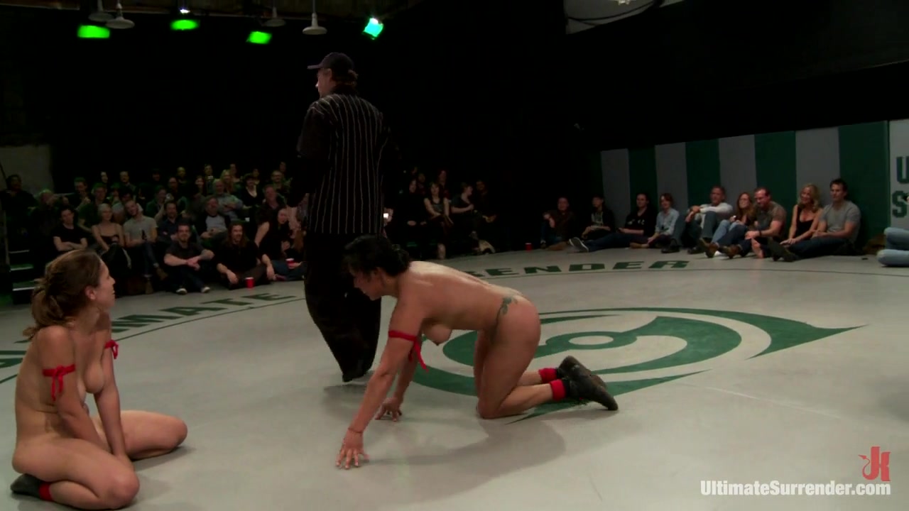 Rd 3/4 Of Feb's Live Tag Team Match: Action, Devastating Scissor Locks, Scarf Chokes. Hot - Publicdisgrace