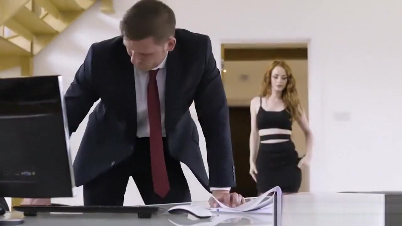 Office Obsession - Ginger girl Ella Hughes gets fucked at work