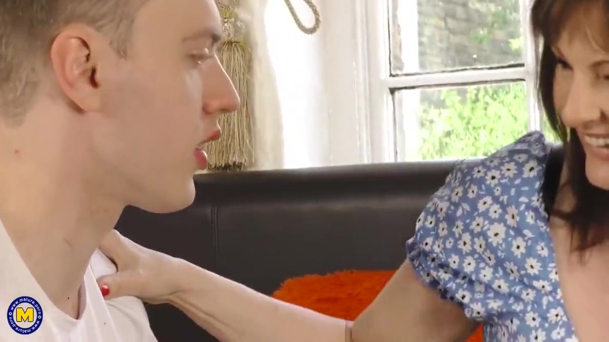 Mature Busty Stepmom Spoiling Lucky Guy